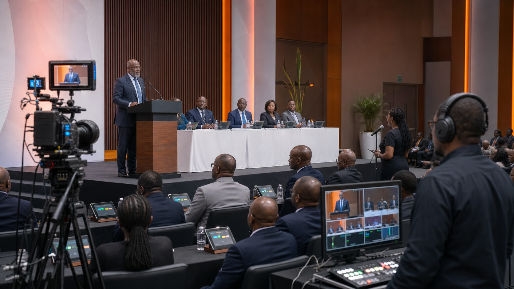 Illustrative environment for AGMs & executive broadcasts