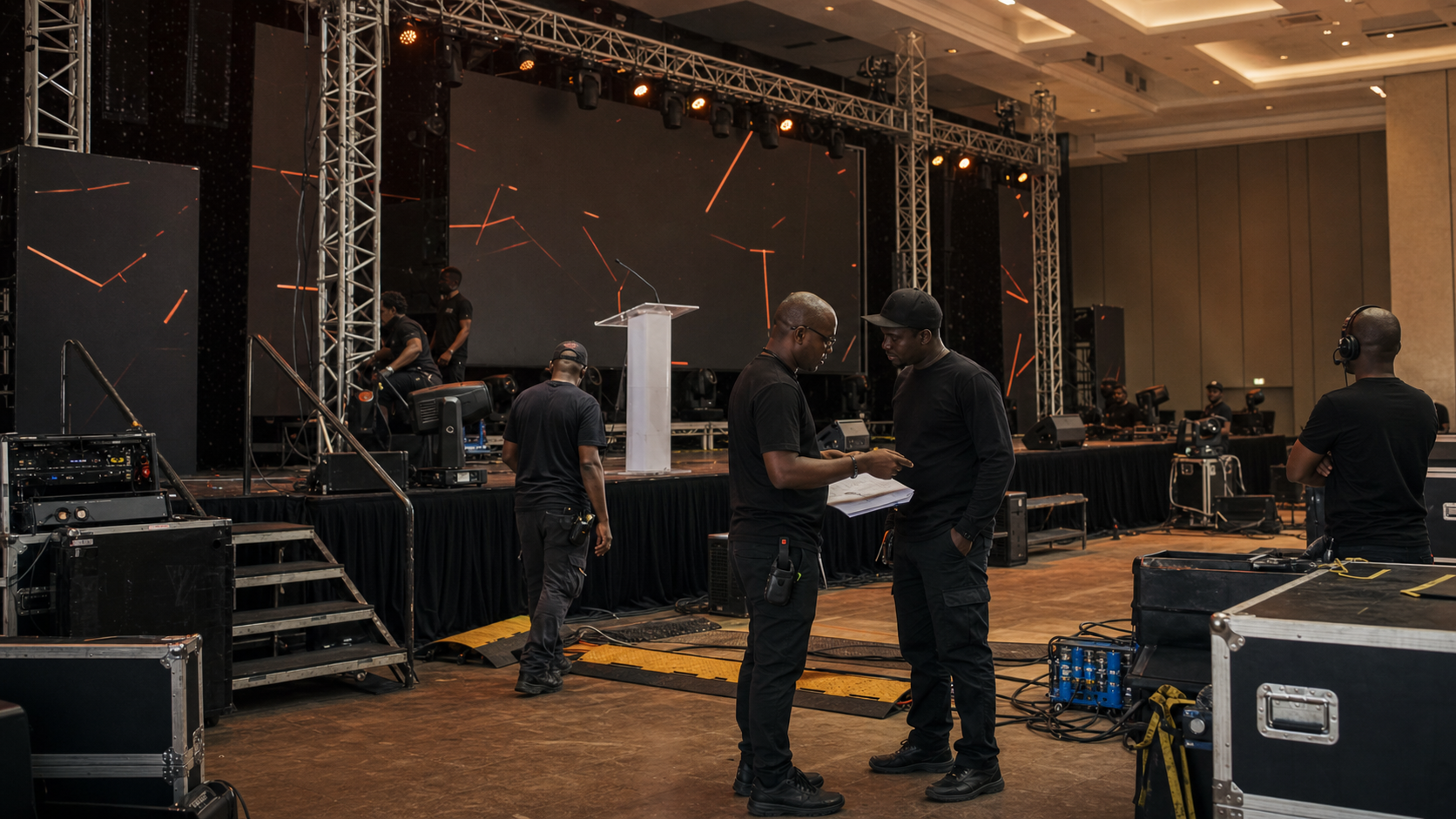 Illustrative environment for Event staging