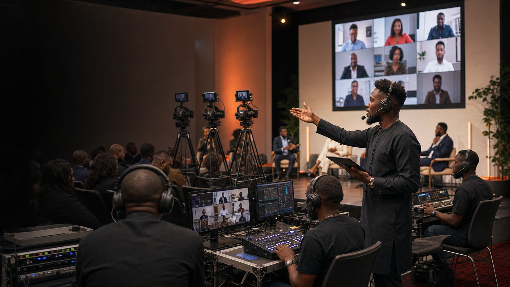 Illustrative environment for Hybrid & virtual events